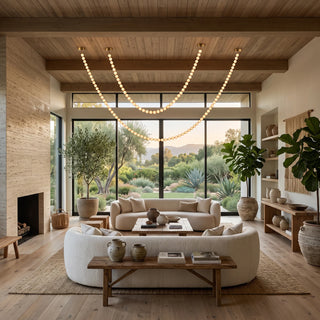 Liora Beaded Alabaster Swag Chandelier