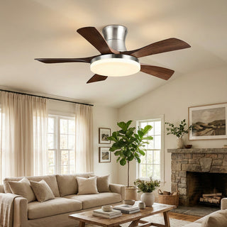 Nordic Style Lunet Ceiling Fan Light