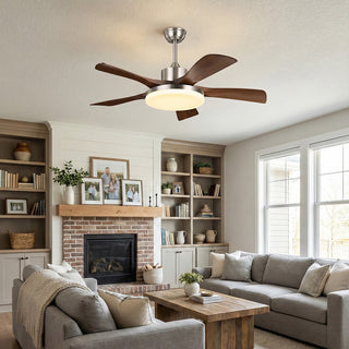 Nordic Style Lunet Ceiling Fan Light