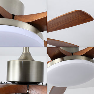 Nordic Style Lunet Ceiling Fan Light