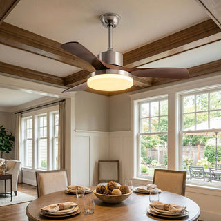 Nordic Style Lunet Ceiling Fan Light