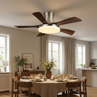 Nordic Style Lunet Ceiling Fan Light
