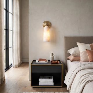 Odile Alabaster Cone Wall Sconce