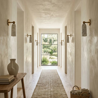 Odile Alabaster Cone Wall Sconce