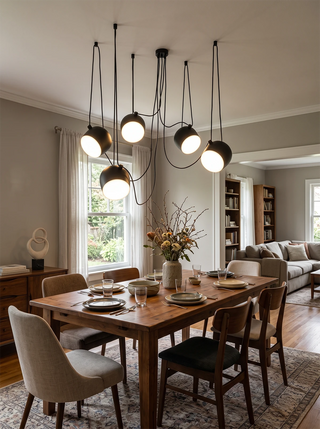 Onda Adjustable Cable Cluster Chandelier