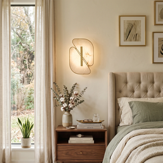Solveig Overlapping Alabaster Wall Sconce