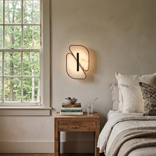 Solveig Overlapping Alabaster Wall Sconce