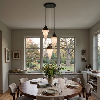 Ondine Faceted Alabaster Drop Chandelier