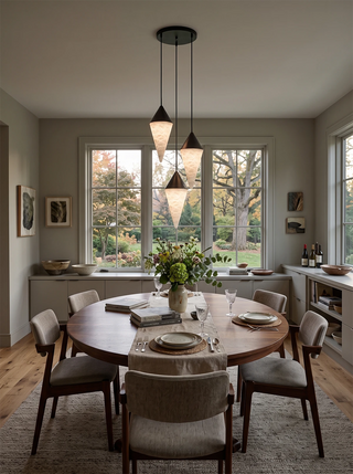 Ondine Faceted Alabaster Drop Chandelier