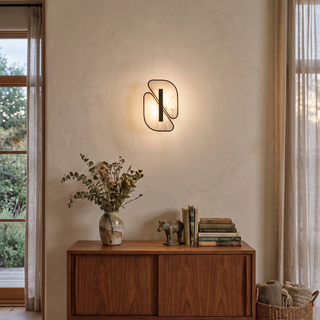 Solveig Overlapping Alabaster Wall Sconce