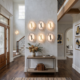Solveig Overlapping Alabaster Wall Sconce