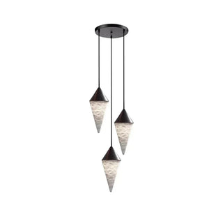 Ondine Faceted Alabaster Drop Chandelier