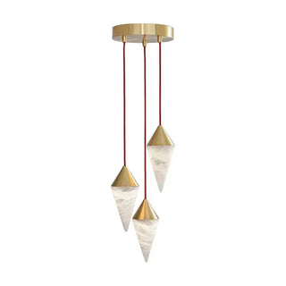 Ondine Faceted Alabaster Drop Chandelier