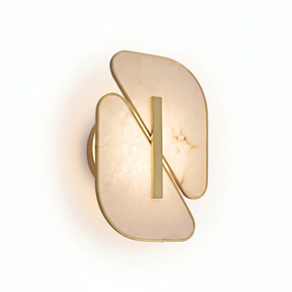 Solveig Overlapping Alabaster Wall Sconce