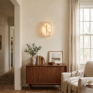 Solveig Overlapping Alabaster Wall Sconce