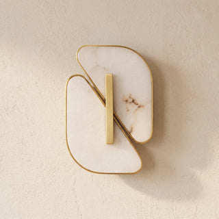 Solveig Overlapping Alabaster Wall Sconce