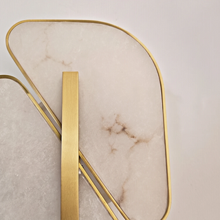 Solveig Overlapping Alabaster Wall Sconce