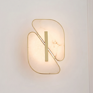 Solveig Overlapping Alabaster Wall Sconce
