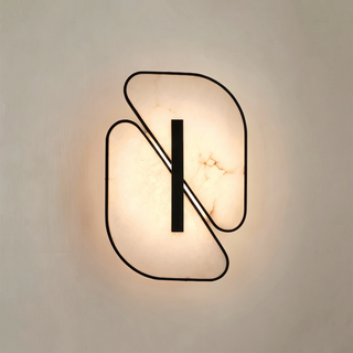 Solveig Overlapping Alabaster Wall Sconce