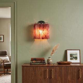 Ondine Tiered Glass Tube Wall Sconce
