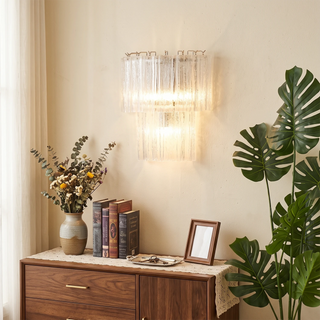 Ondine Tiered Glass Tube Wall Sconce