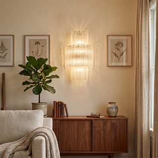 Ondine Tiered Glass Tube Wall Sconce
