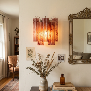 Ondine Tiered Glass Tube Wall Sconce
