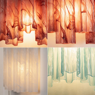 Ondine Tiered Glass Tube Wall Sconce