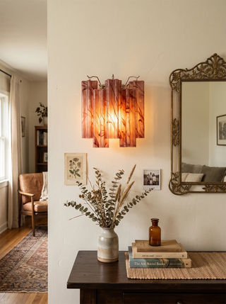 Ondine Tiered Glass Tube Wall Sconce