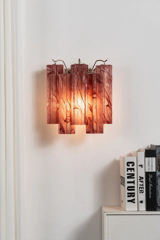 Ondine Tiered Glass Tube Wall Sconce