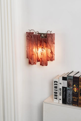 Ondine Tiered Glass Tube Wall Sconce