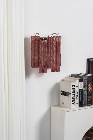 Ondine Tiered Glass Tube Wall Sconce