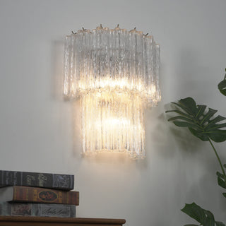 Ondine Tiered Glass Tube Wall Sconce