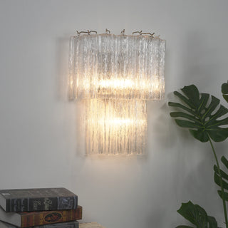 Ondine Tiered Glass Tube Wall Sconce