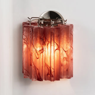 Ondine Tiered Glass Tube Wall Sconce