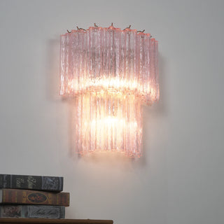 Ondine Tiered Glass Tube Wall Sconce