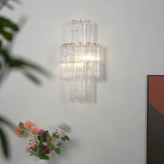 Ondine Tiered Glass Tube Wall Sconce