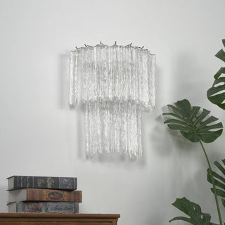 Ondine Tiered Glass Tube Wall Sconce