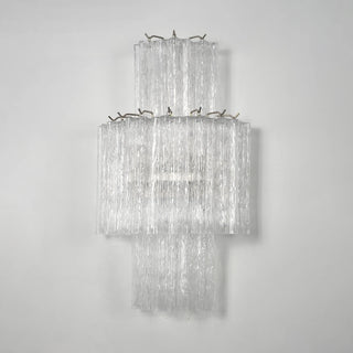 Ondine Tiered Glass Tube Wall Sconce