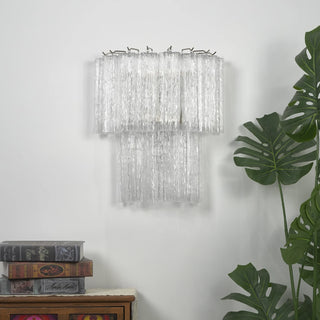 Ondine Tiered Glass Tube Wall Sconce