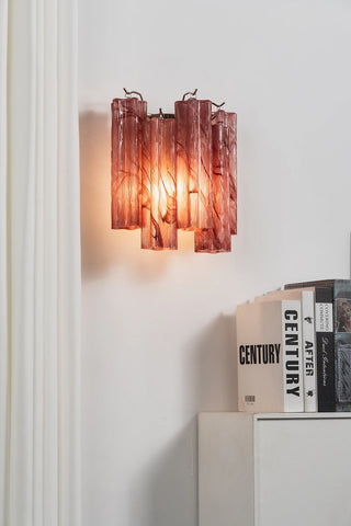 Ondine Tiered Glass Tube Wall Sconce
