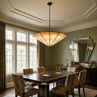 Orlaine Faceted Alabaster Panel Chandelier