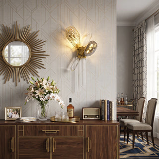 Ottilie Sculptural Crystal Wall Sconce