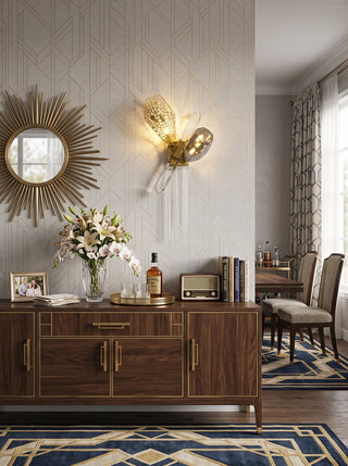 Ottilie Sculptural Crystal Wall Sconce