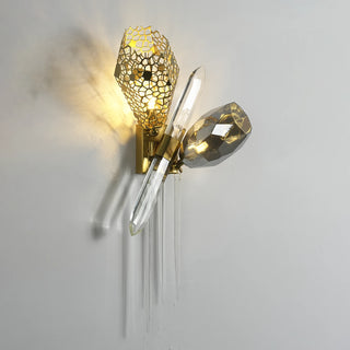 Ottilie Sculptural Crystal Wall Sconce
