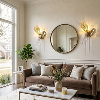 Ottilie Sculptural Crystal Wall Sconce