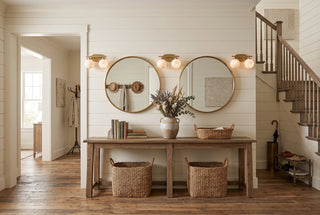 Perlune Globe Alabaster Vanity Wall Light