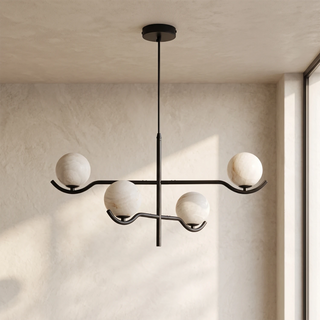 Perrin Crossing Arm Globe Chandelier