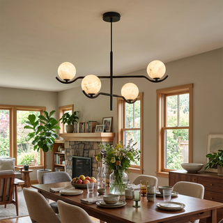 Perrin Crossing Arm Globe Chandelier