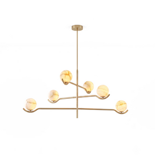 Perrin Crossing Arm Globe Chandelier